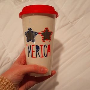 'Merica travel coffee mug NWT